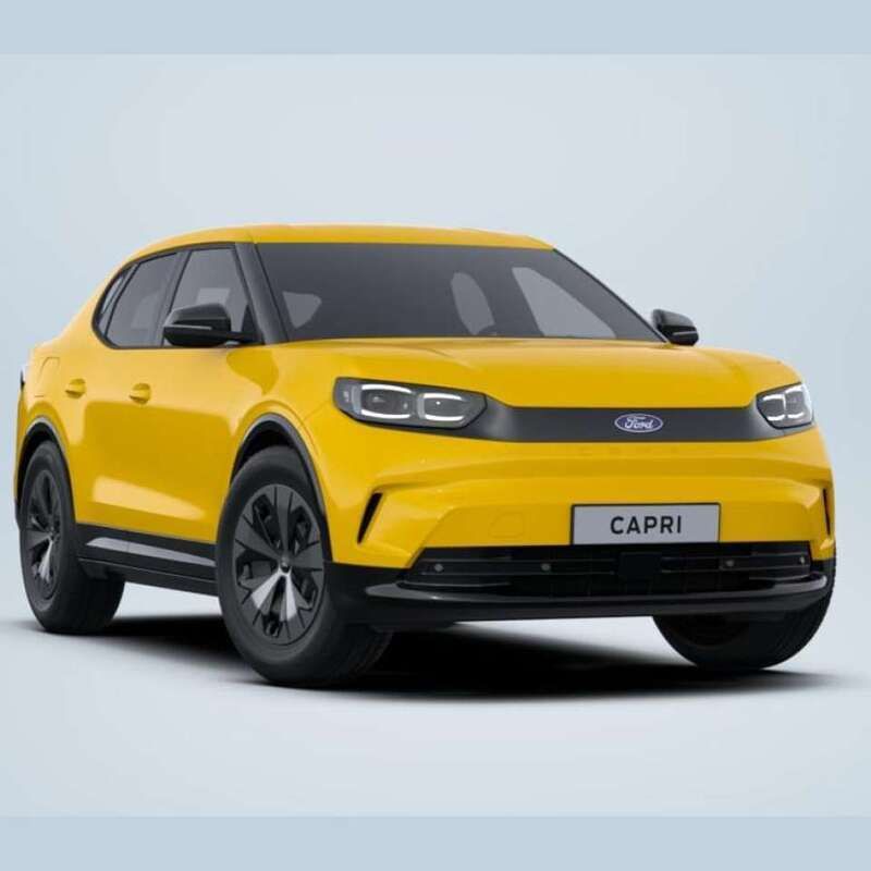 Gelb (vivid yellow) Neu 2025 Ford Capri Standard Range SUV | 41.990 € (Teuer) - Bild 1/1