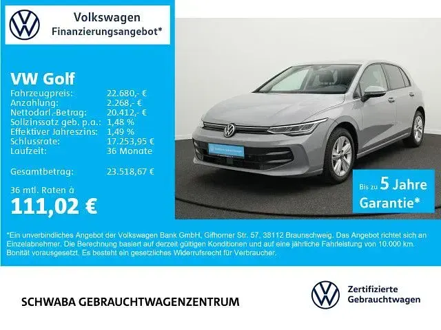 Gebraucht VW Golf VIII Life 116 PS (85 kW) 2025 Grau Limousine