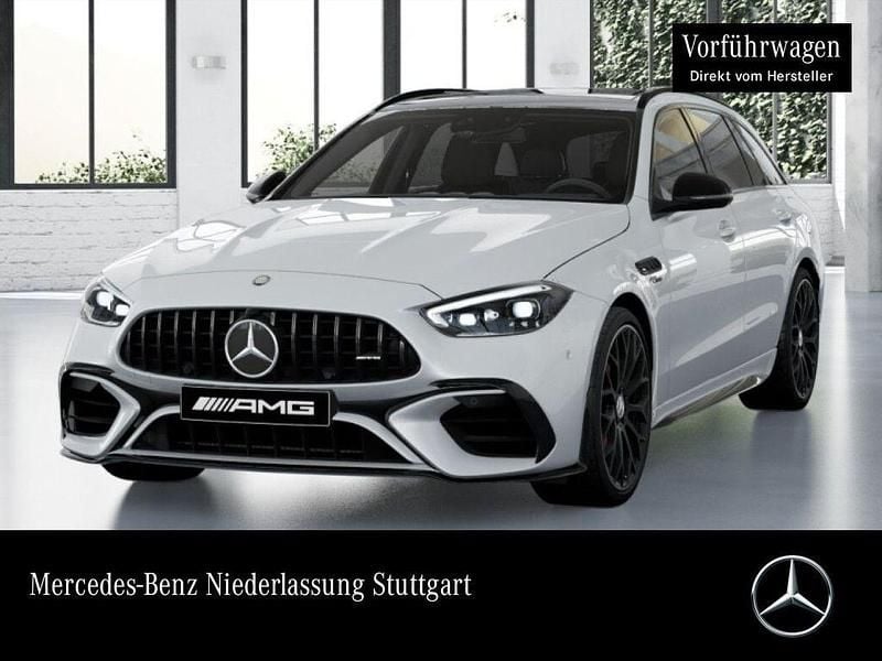 Weiß Gebraucht 2024 Mercedes C63S AMG Night Kombi | 82.890 € (Fairer Preis) - Bild 1/4