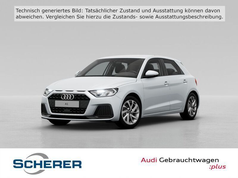 Gletscherweiß metallic (metallic) Gebraucht 2024 Audi A1 Sportback Advanced Plus Kleinwagen | 23.450 € (Superpreis) - Bild 1/4