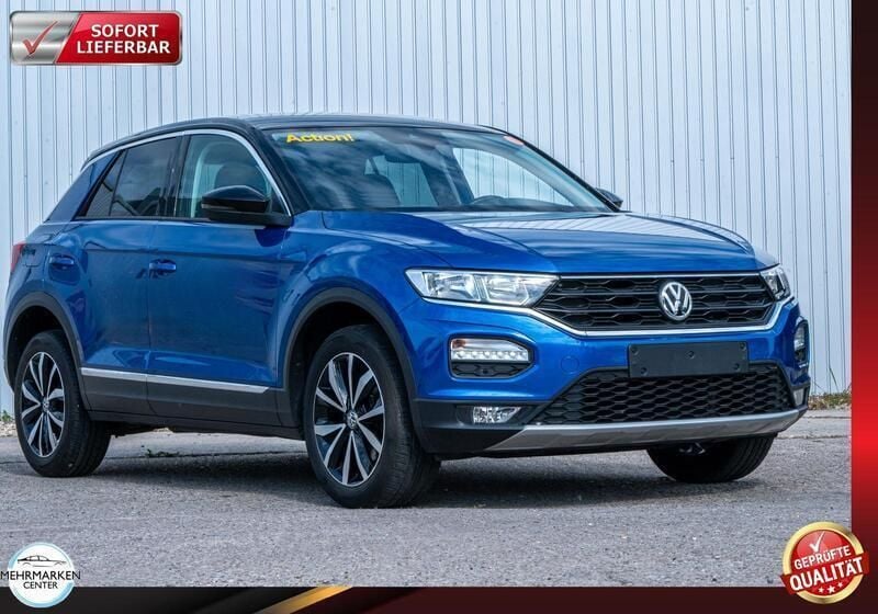 Ravennablau metallic Gebraucht 2019 VW T-Roc Style SUV | 17.499 € (Fairer Preis) - Bild 1/4