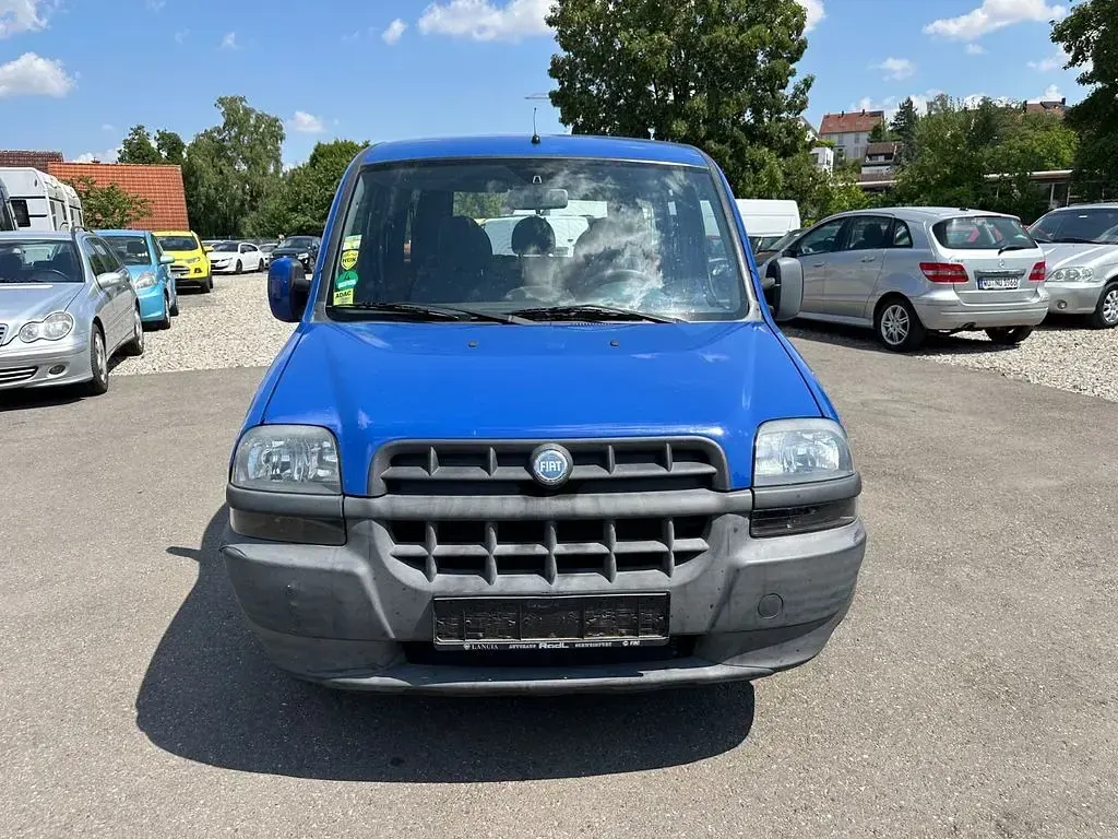 Gebraucht Fiat Doblò 65 PS (47 kW) 2002 Blau Van / Kleinbus