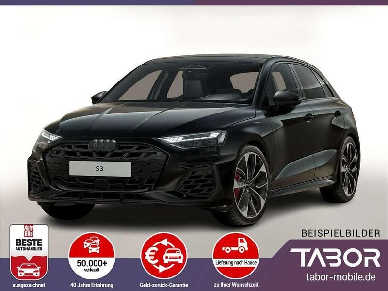Mythosschwarz metallic Neu 2025 Audi S3 Sport Limousine | 57.788 € (Teuer) - Bild 1/4