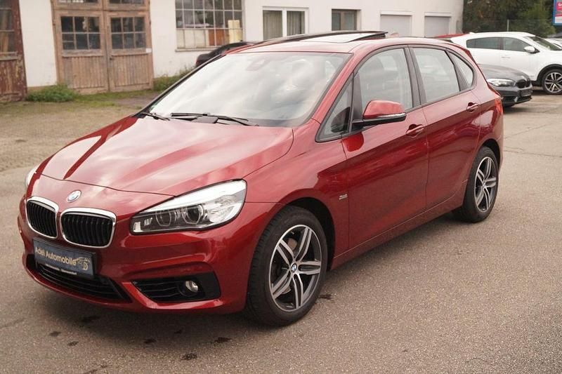 Rot Gebraucht 2015 BMW 218 Active Tourer Sport Line Van / Kleinbus | 11.500 € (Superpreis) - Bild 1/4