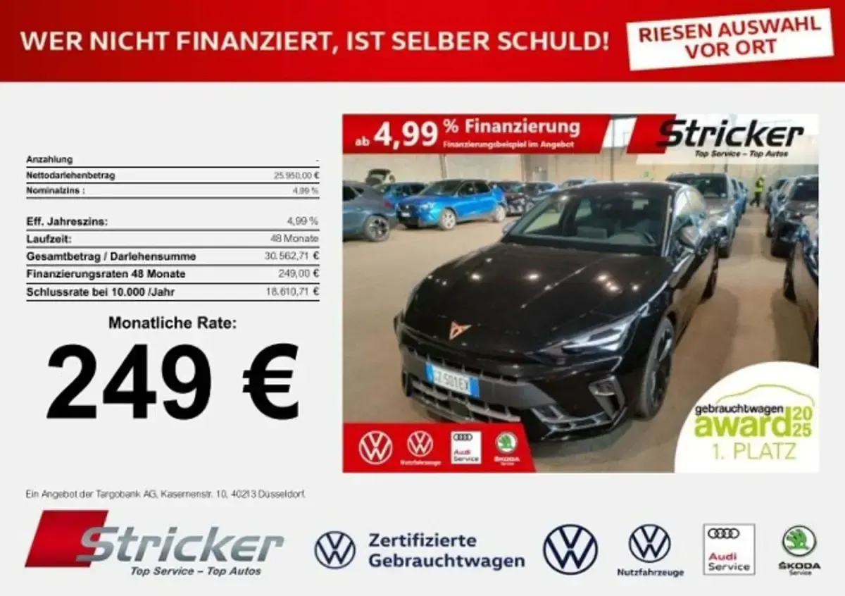 Usado Cupra Leon 150 CV (110 kW) 2025 Negro Berlina