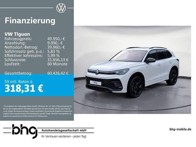 Weiß Gebraucht 2024 VW Tiguan R-line SUV | 49.950 € (Etwas zu teuer) - Bild 1/4