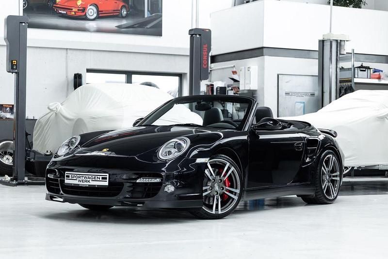 Basaltschwarzmetallic Gebraucht 2010 Porsche 911 Turbo Cabriolet Cabrio | 99.890 € (Fairer Preis) - Bild 1/4