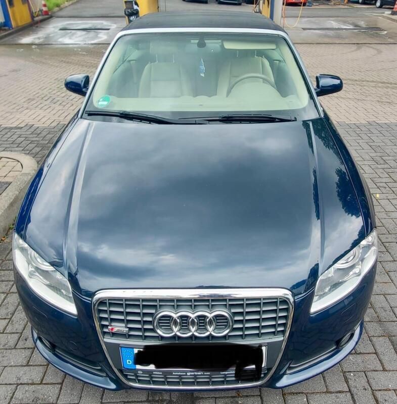 Blau Gebraucht 2009 Audi A4 Cabriolet S-Line Cabrio | 8.500 € (Guter Preis) - Bild 1/4