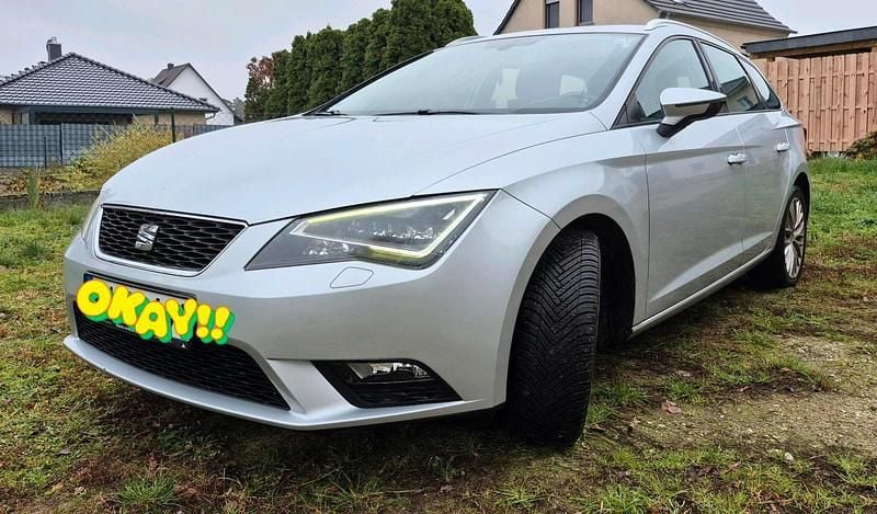 Silber Gebraucht 2014 Seat Leon ST Style Kombi | 9.000 € (Guter Preis) - Bild 1/4
