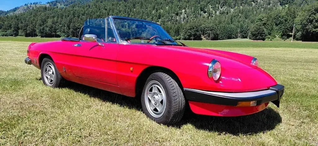 Gebraucht Alfa Romeo Spider 103 PS (75 kW) 1984 Rot Cabrio