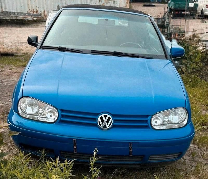 Blau Gebraucht 1998 VW Golf Cabriolet Cabrio | 1.450 € (Guter Preis) - Bild 1/4