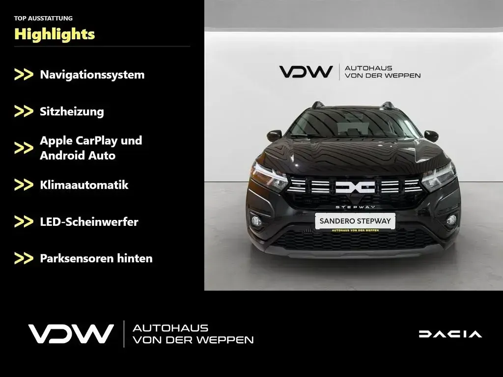 Neu Dacia Sandero Expression 91 PS (66 kW) 2026 Schwarz Kleinwagen