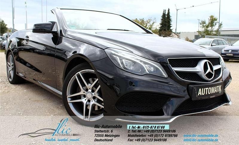 Gebraucht Mercedes E250 AMG 211 PS (155 kW) 2016 Obsidianschwarz  metalliclack Cabrio