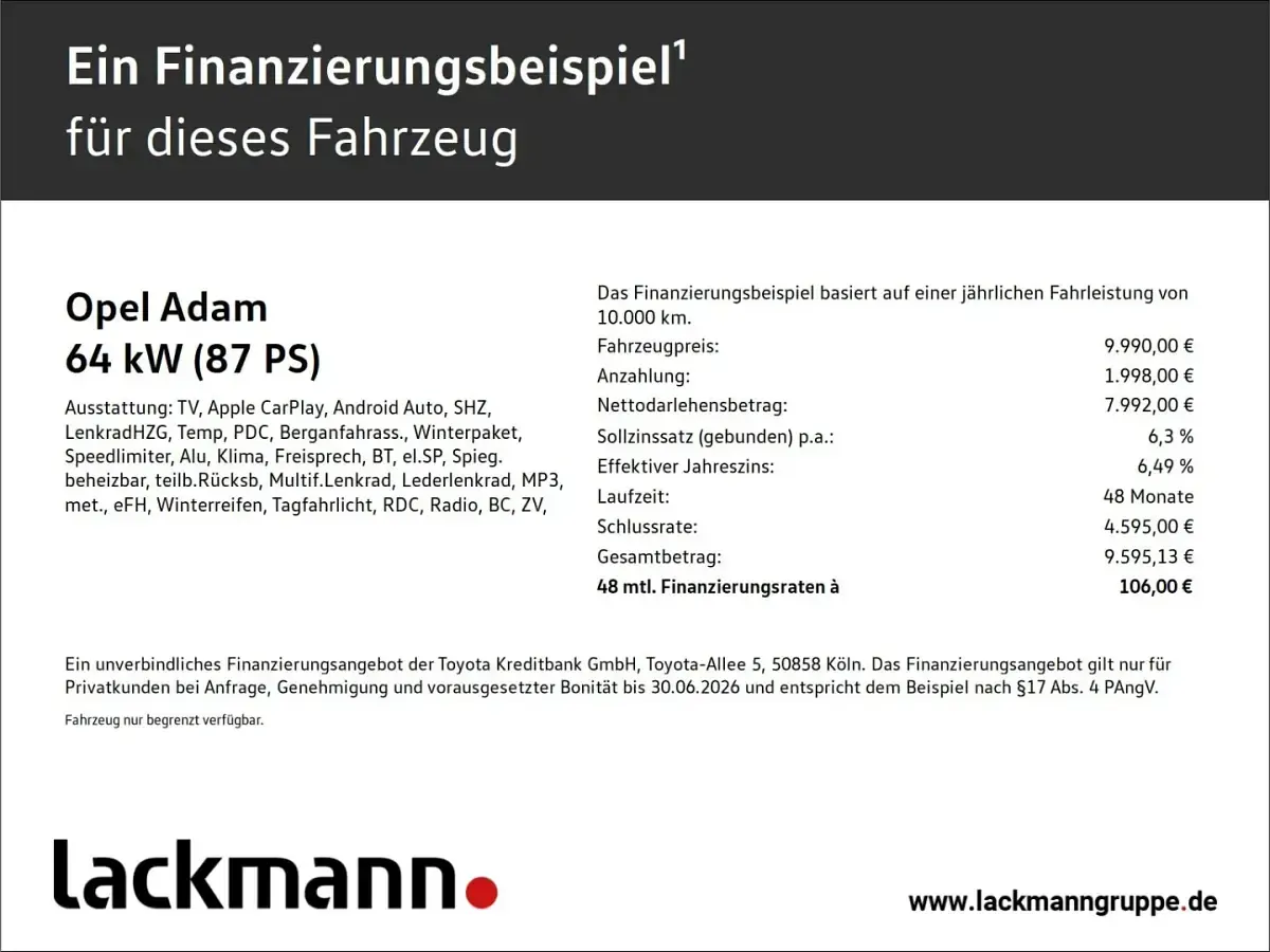 Używany Opel Adam Jam 87 KM (63 kW) 2018 Hatchback