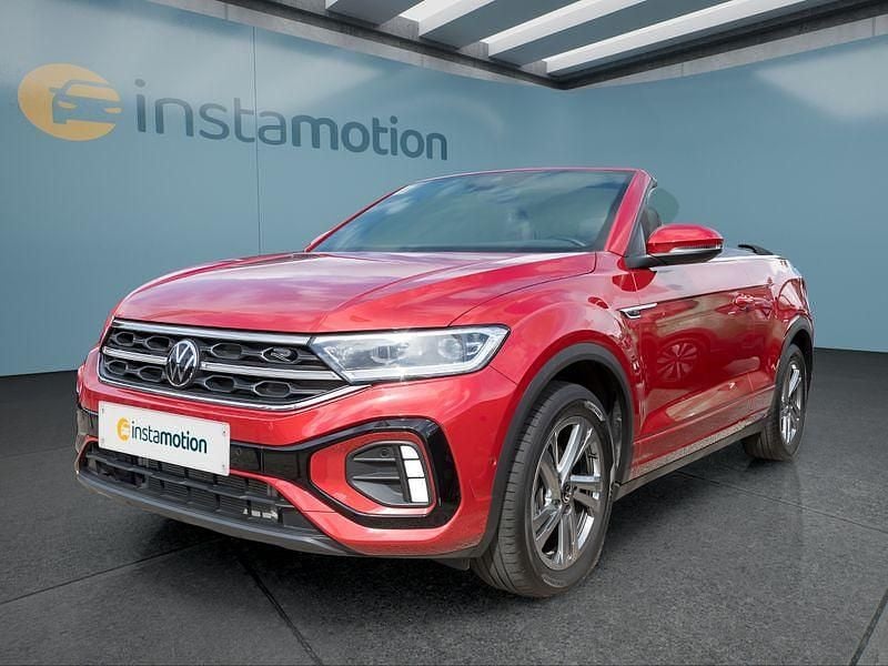 Rot Gebraucht 2024 VW T-Roc Cabriolet Cabrio | 33.299 € (Fairer Preis) - Bild 1/4
