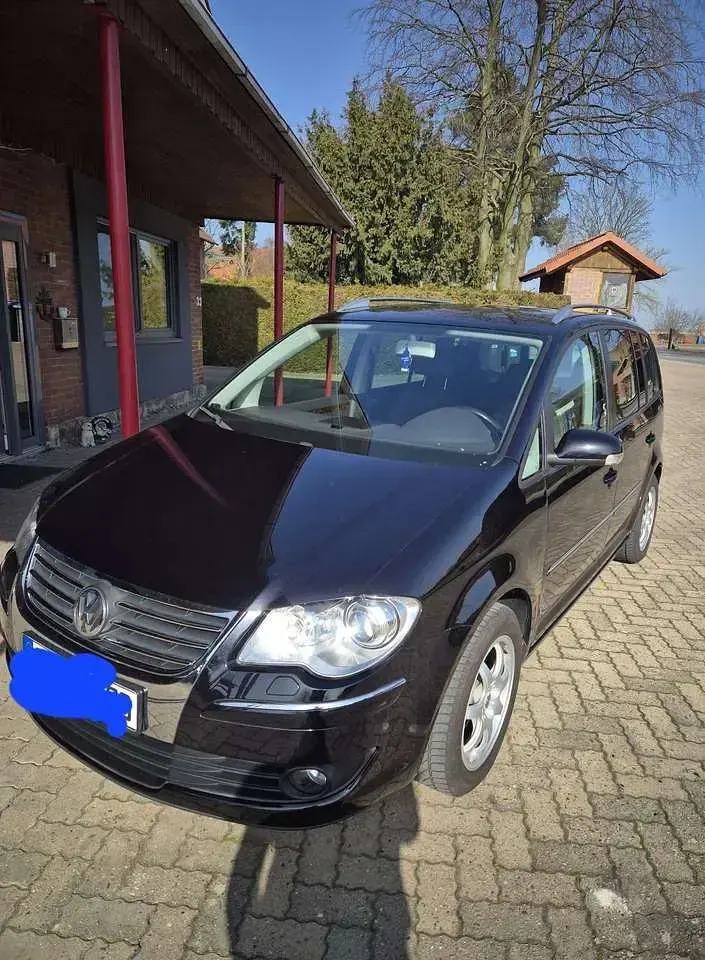 Gebraucht VW Touran Conceptline 140 PS (102 kW) 2007 Schwarz Van / Kleinbus