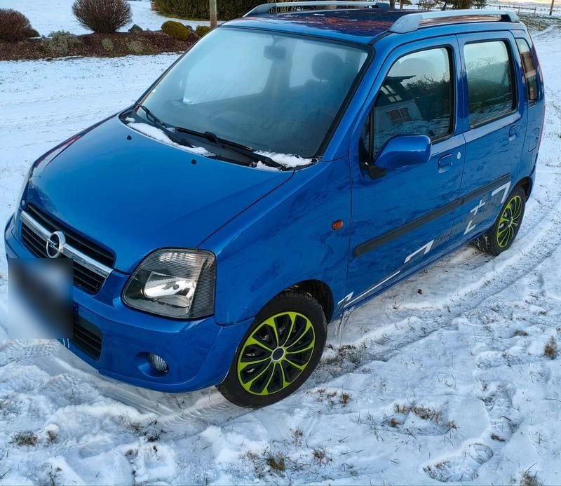 Gebraucht Opel Agila 75 PS (55 kW) 2005 Blau Van / Kleinbus