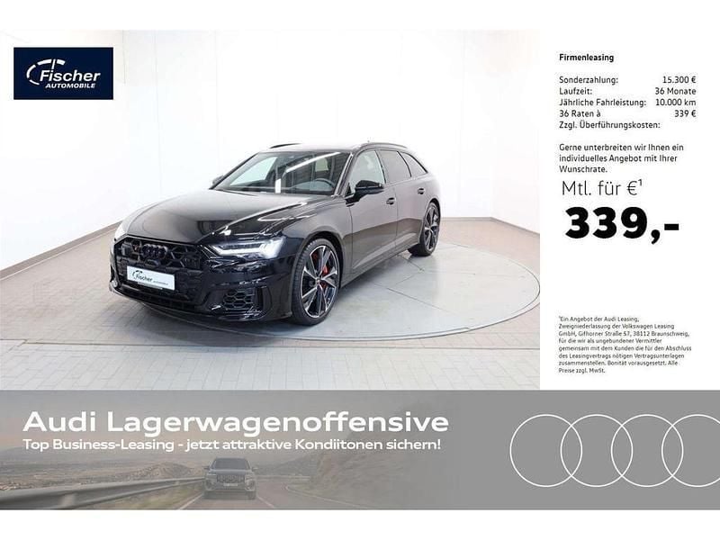 Mythosschwarz metallic Neu 2025 Audi S6 Sport Kombi | 94.980 € (Guter Preis) - Bild 1/4