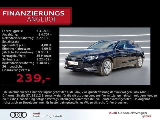 Brillantschwarz Gebraucht 2024 Audi A4 Ambiente Kombi | 31.890 € (Guter Preis) - Bild 1/3