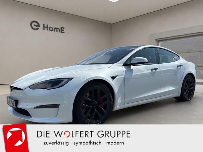 Pearl white multicoat Gebraucht 2023 Tesla Model S Plaid Limousine | 79.900 € (Etwas zu teuer) - Bild 1/4