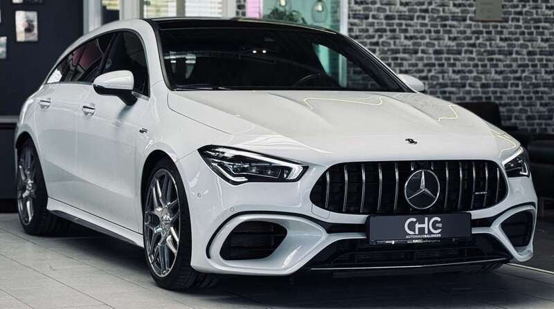 Digitalweiss lack Gebraucht 2021 Mercedes CLA45 AMG AMG Kombi | 43.990 € (Fairer Preis) - Bild 1/4