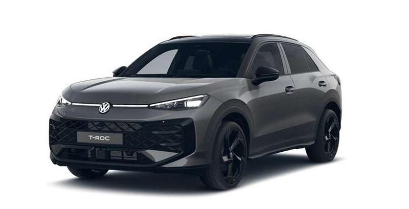 Neu VW T-Roc R-line 150 PS (110 kW) 2025 Grau (wolf grey metallic / schwarz) SUV