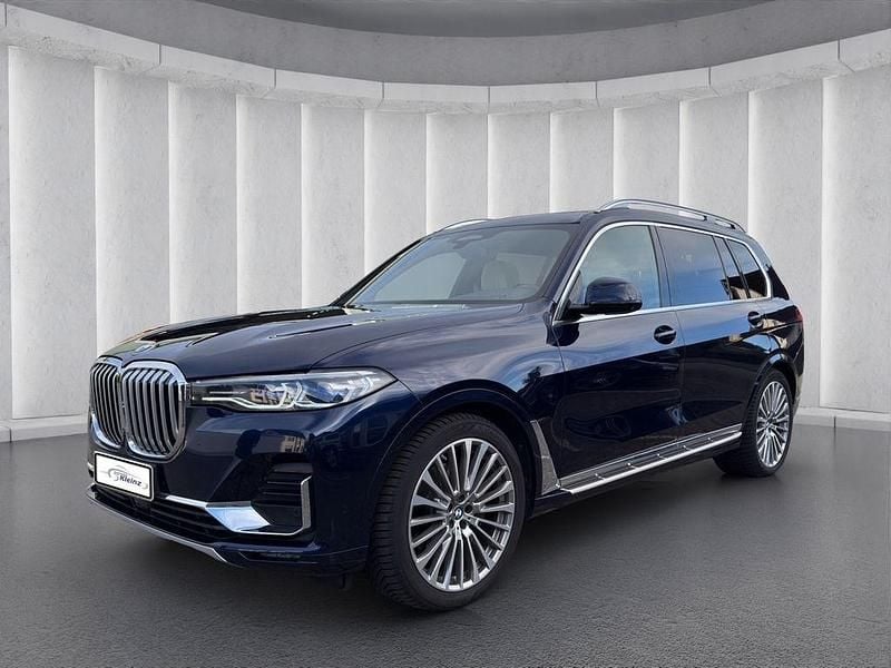 Tansanitblau ii metallic Gebraucht 2020 BMW X7 Sport Line SUV | 51.900 € (Superpreis) - Bild 1/4
