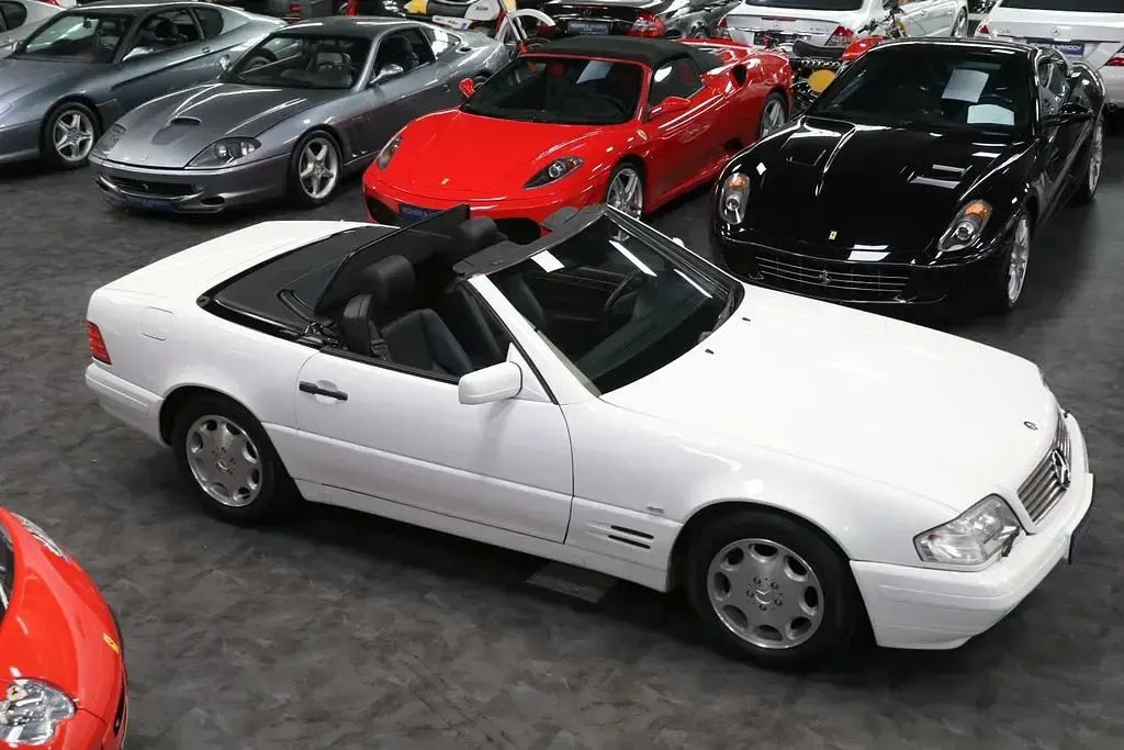 Gebraucht Mercedes SL320 231 PS (169 kW) 1998 Weiß Cabrio