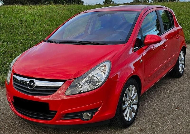 Rot Gebraucht 2007 Opel Corsa Cosmo Limousine | 4.290 € (Teuer) - Bild 1/4