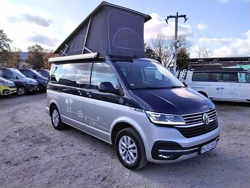 Blau Gebraucht 2021 VW T6.1 California Van | 53.900 € - Bild 1/4