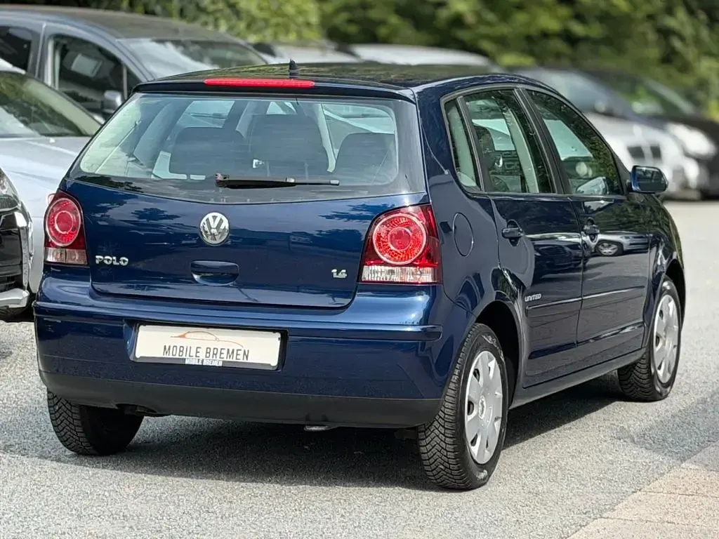 Gebraucht VW Polo United 80 PS (58 kW) 2008 Blau Kleinwagen