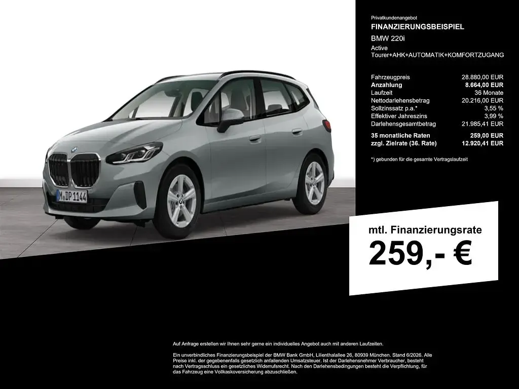 Gebraucht BMW 220 170 PS (125 kW) 2025 Skyscraper grau metallic Kombi
