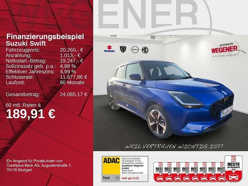 Gebraucht Suzuki Swift Comfort+ 83 PS (61 kW) 2025 Blau Kleinwagen