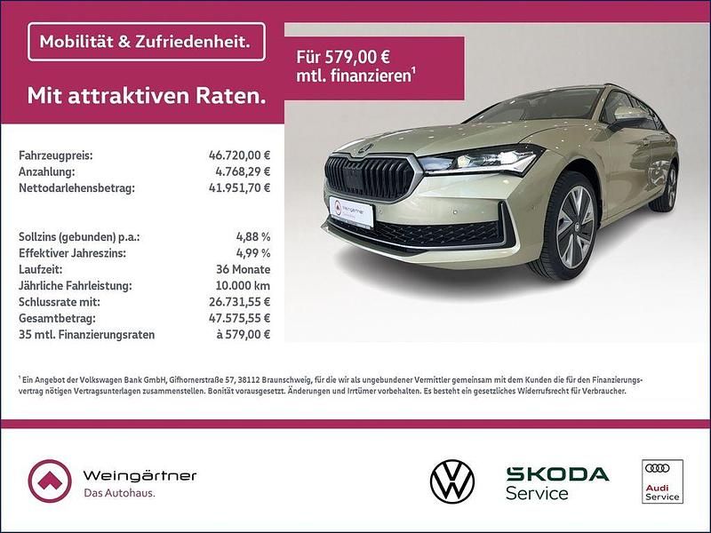 Gelb Gebraucht 2025 Skoda Superb Selection Kombi | 46.720 € (Teuer) - Bild 1/4