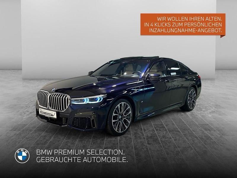 Schwarz Gebraucht 2022 BMW 750 M Sport Limousine | 69.907 € (Teuer) - Bild 1/4