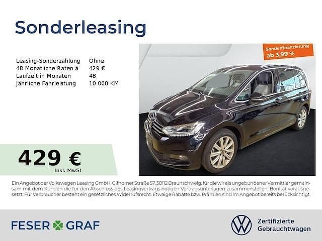 Deep black perleffekt Gebraucht 2024 VW Touran Highline Van / Kleinbus | 34.770 € (Fairer Preis) - Bild 1/2