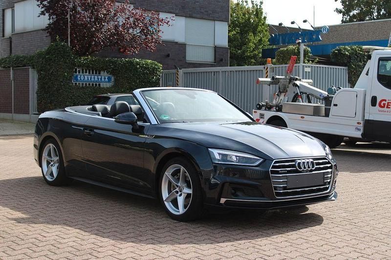 Blau Gebraucht 2017 Audi A5 Cabriolet S-Line Cabrio | 25.999 € (Etwas zu teuer) - Bild 1/4