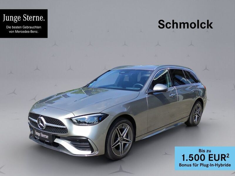 Silber Gebraucht 2024 Mercedes C300e AMG Limousine | 50.900 € (Superpreis) - Bild 1/4