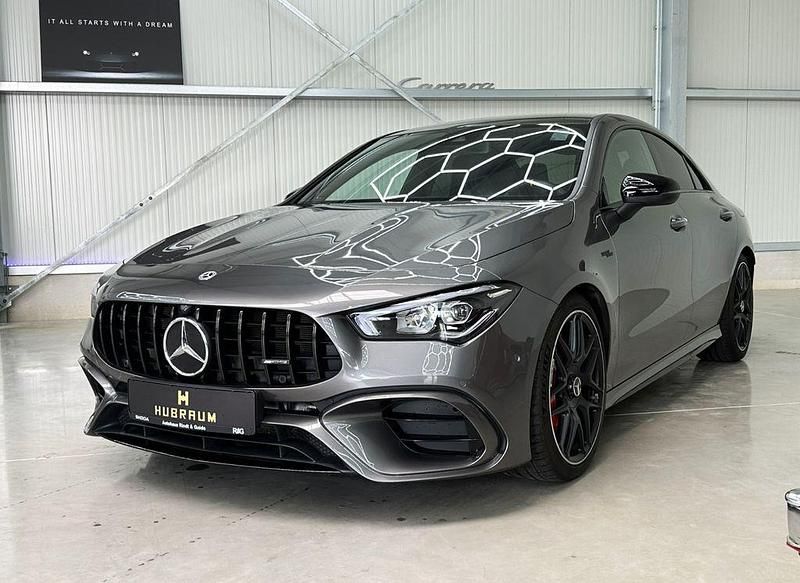 Grau Gebraucht 2022 Mercedes CLA45 AMG AMG Limousine | 52.880 € (Fairer Preis) - Bild 1/4