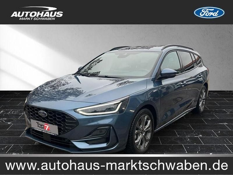 Chromablau (blau) Gebraucht 2023 Ford Focus ST-Line Kombi | 24.990 € (Fairer Preis) - Bild 1/4