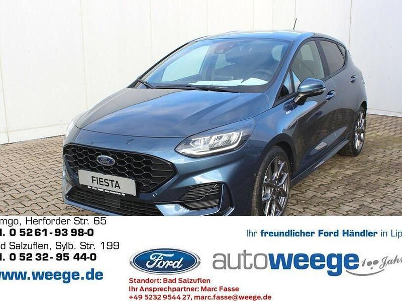 Blau Gebraucht 2023 Ford Fiesta ST-Line X Kleinwagen | 22.690 € (Etwas zu teuer) - Bild 1/4