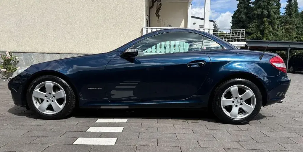 Gebraucht Mercedes SLK200 163 PS (119 kW) 2005 Blau Cabrio