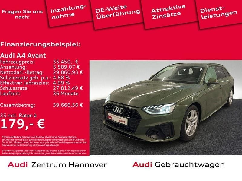 Gebraucht Audi A4 S-Line 204 PS (150 kW) 2024 Distriktgrün metallic Kombi