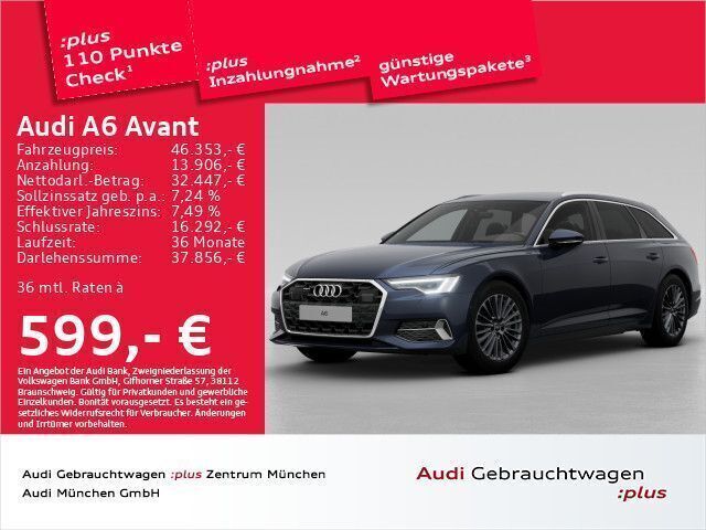 Gebraucht Audi A6 Advanced 204 PS (150 kW) 2024 Firmamentblau metallic Kombi