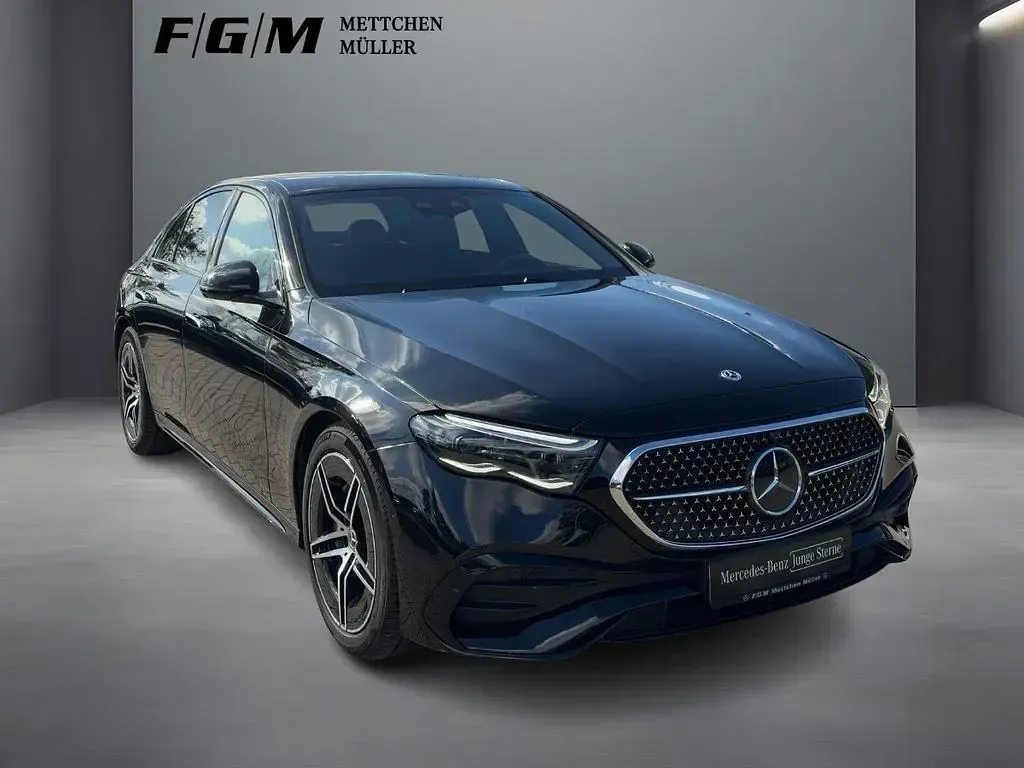 Gebraucht Mercedes E200 AMG line 204 PS (150 kW) 2025 Metalliclack obsidianschwarz Limousine