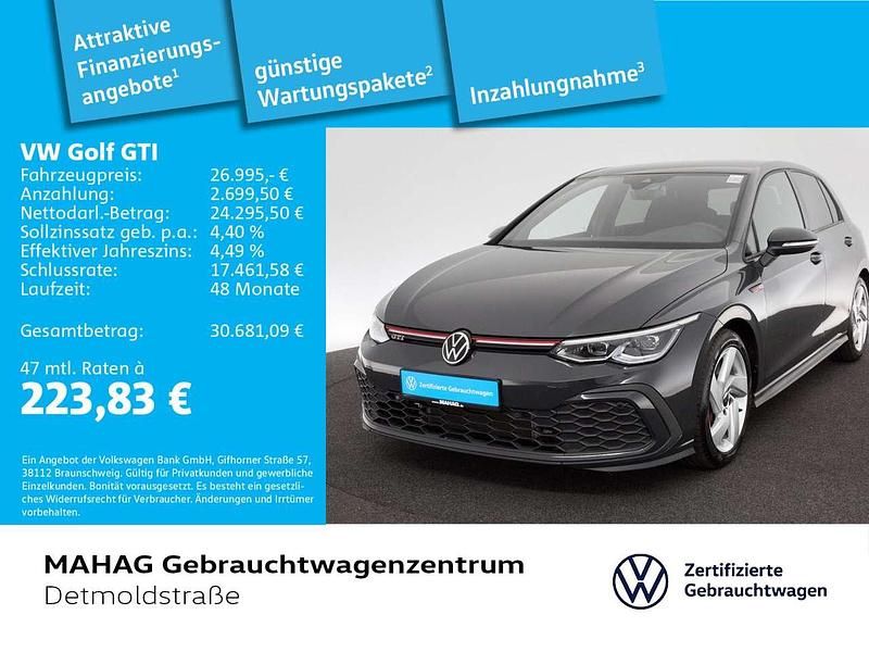 Uranograu Gebraucht 2022 VW Golf VIII GTI Limousine | 26.496 € (Superpreis) - Bild 1/2
