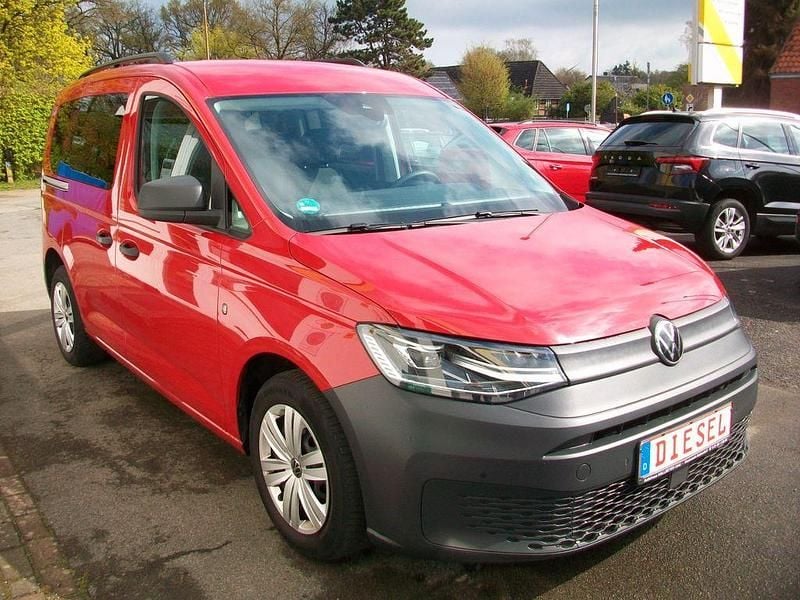Gebraucht VW Caddy 75 PS (55 kW) 2022 Rot Van / Kleinbus