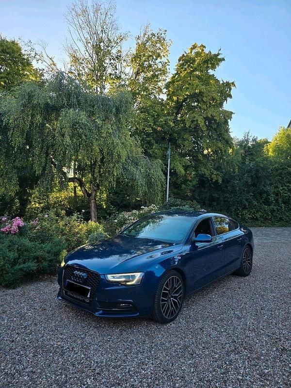 Blau Gebraucht 2014 Audi A5 Sportback Limousine | 11.300 € (Superpreis) - Bild 1/4