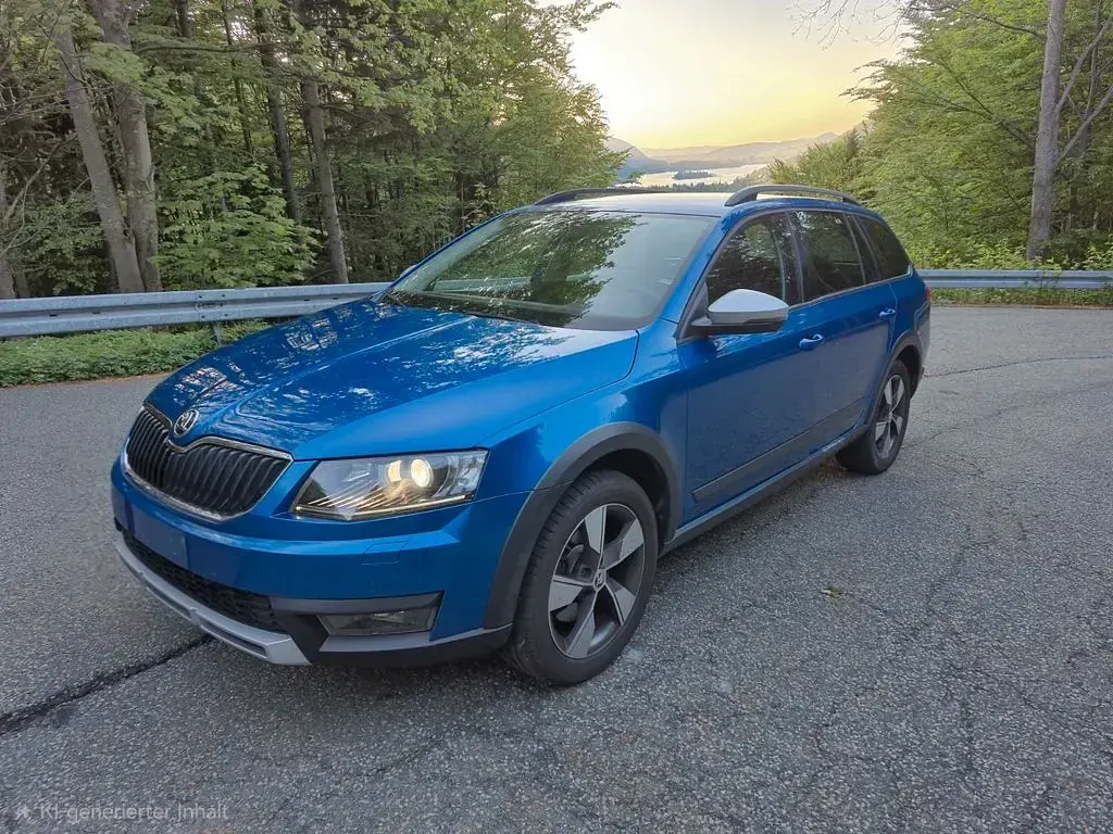 Gebraucht Skoda Octavia 184 PS (135 kW) 2015 Blau Kombi