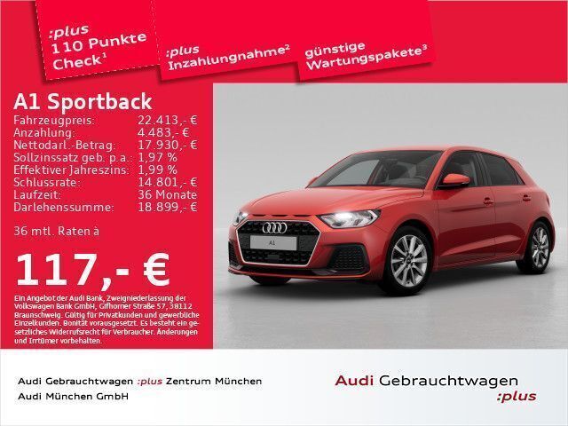 Progressivrot metallic Gebraucht 2024 Audi A1 Sportback Advanced Plus Kleinwagen | 22.413 € (Guter Preis) - Bild 1/2